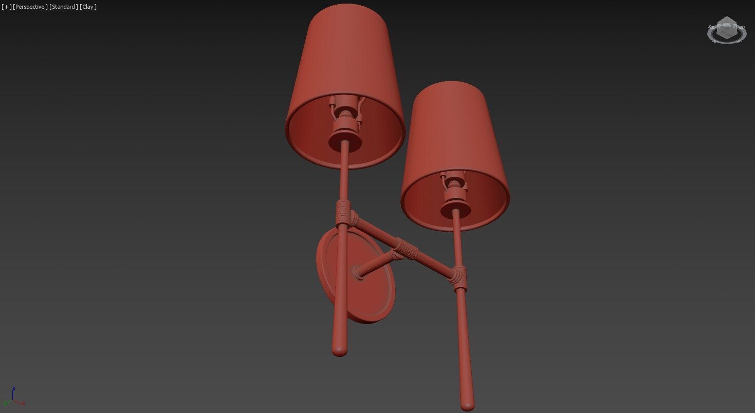 Rhodes Double Sconce 3D model_13