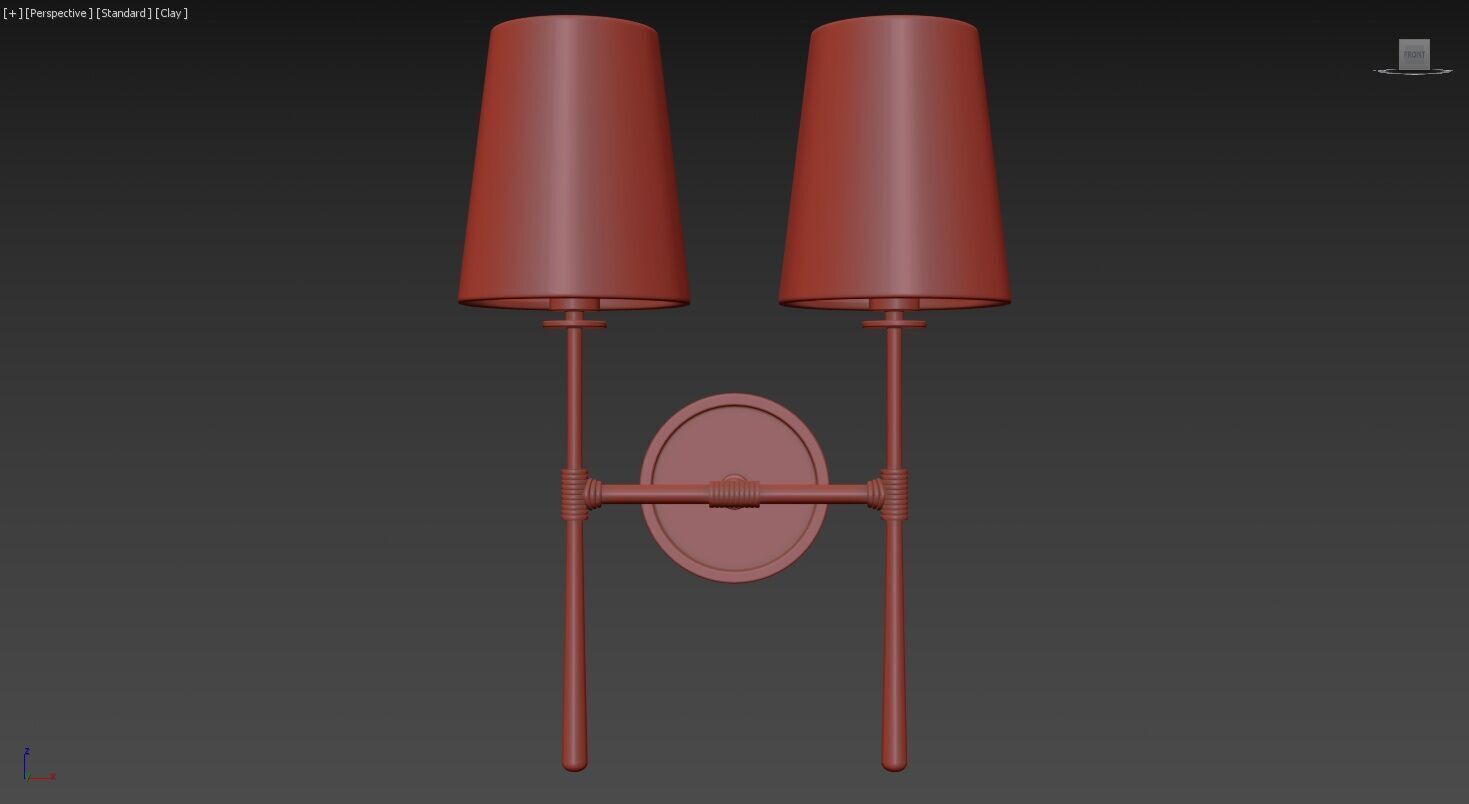 Rhodes Double Sconce 3D model_10