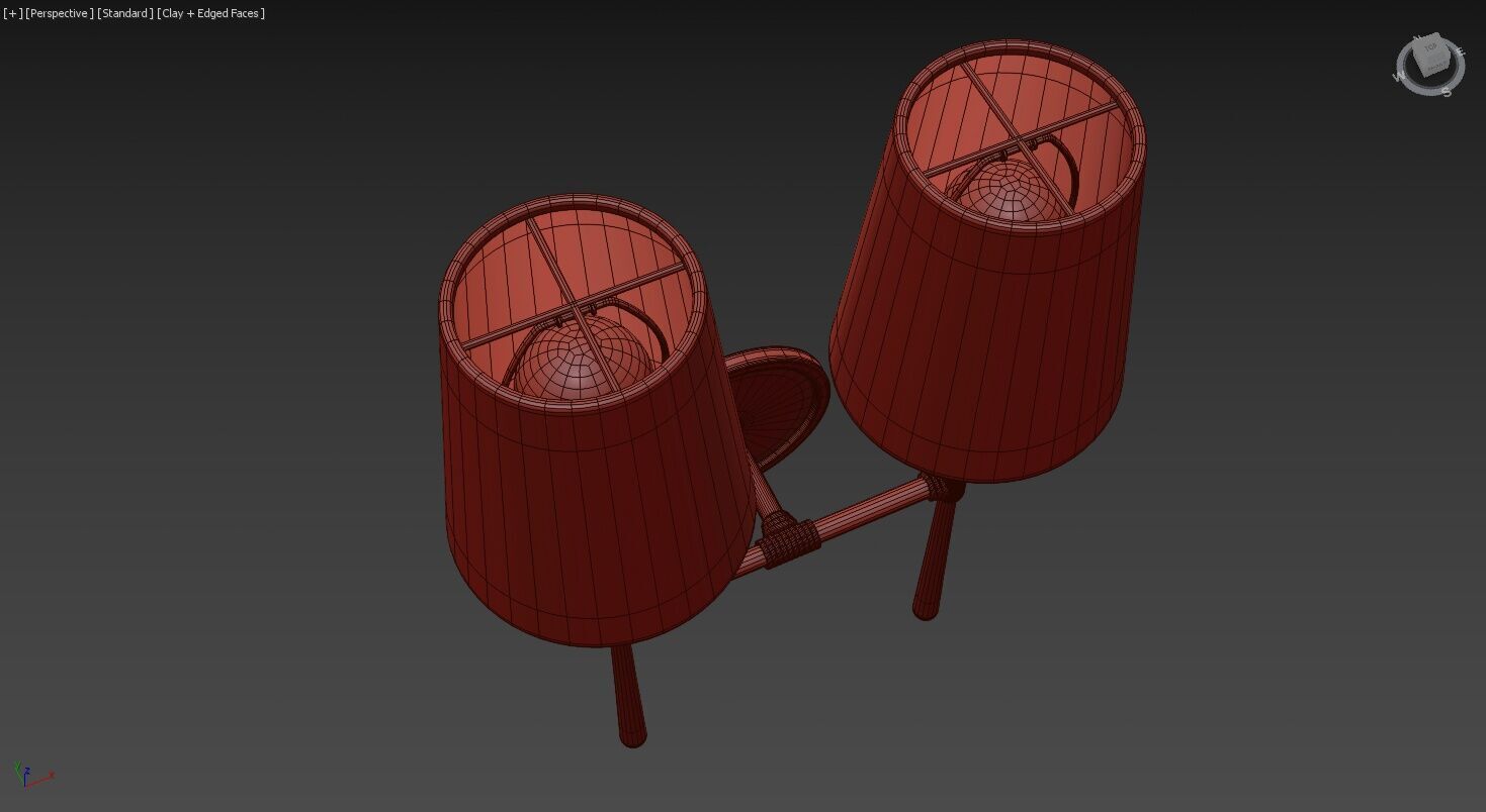 Rhodes Double Sconce 3D model_12