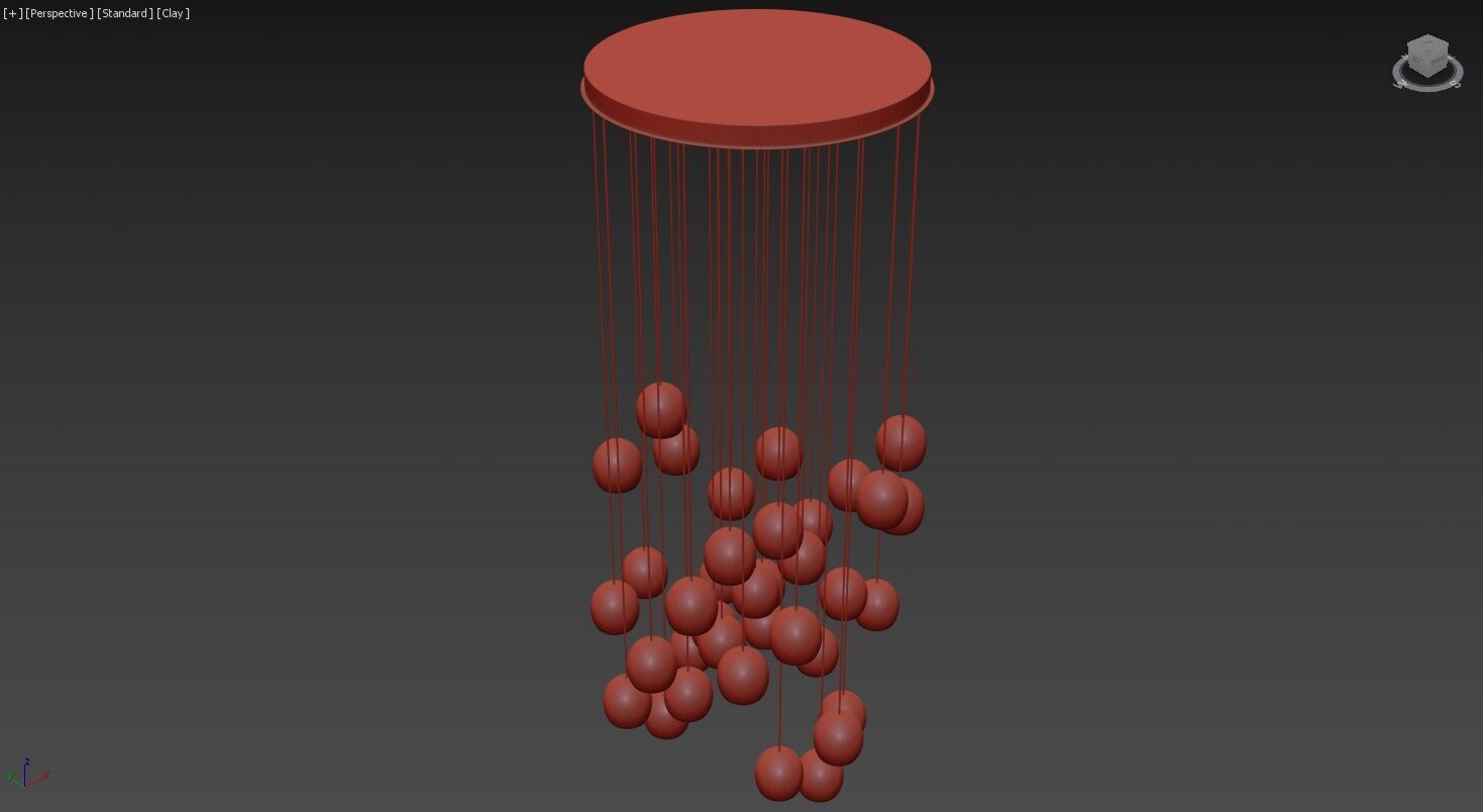 Arica Round Chandelier 36 Light 3D model_10