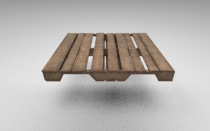 European wood pallet  Free low-poly 3D model