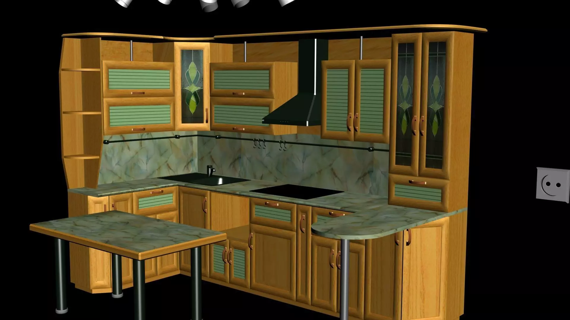 kitchen design Free 3D model