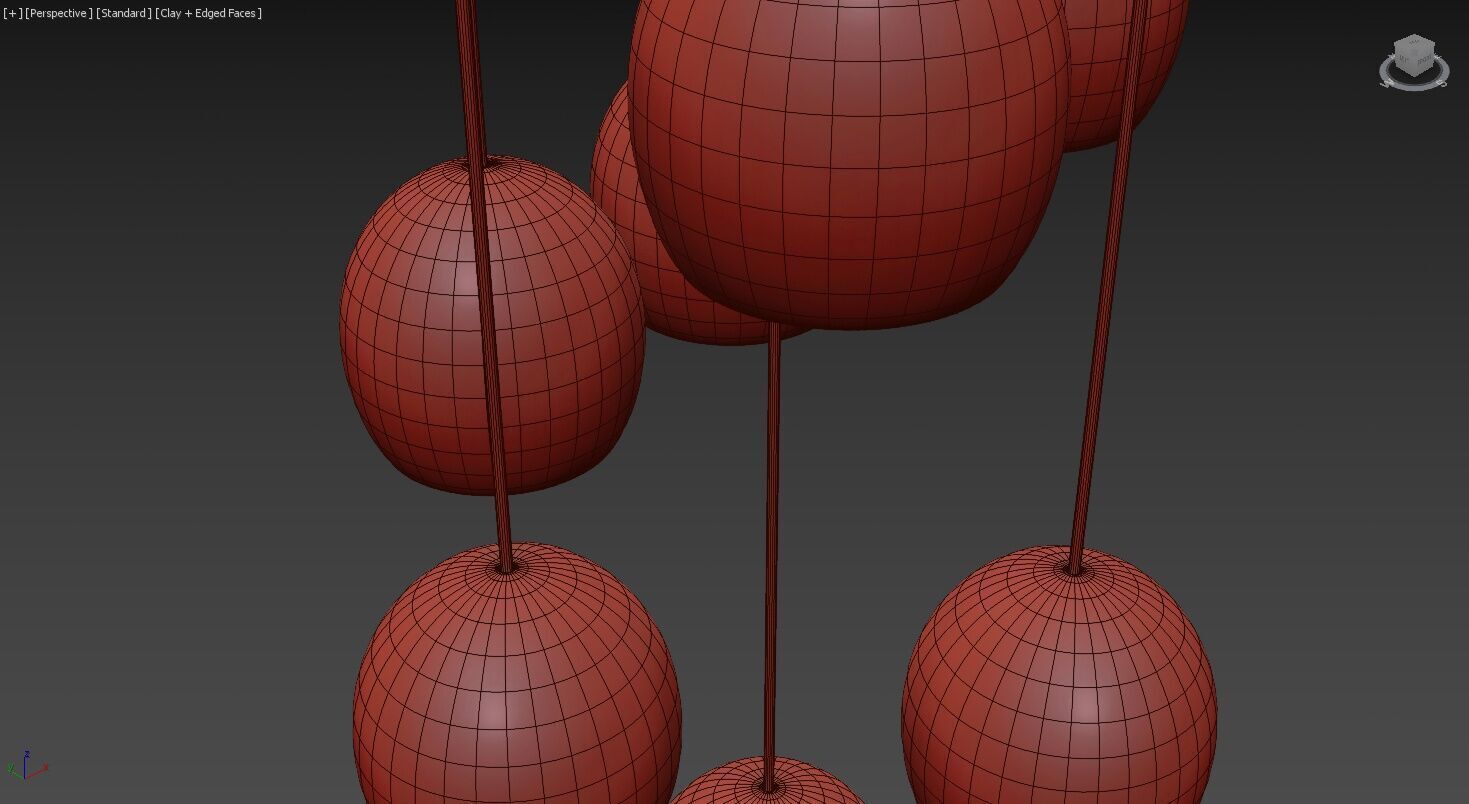 Arica Round Chandelier 7 Light 3D model_14