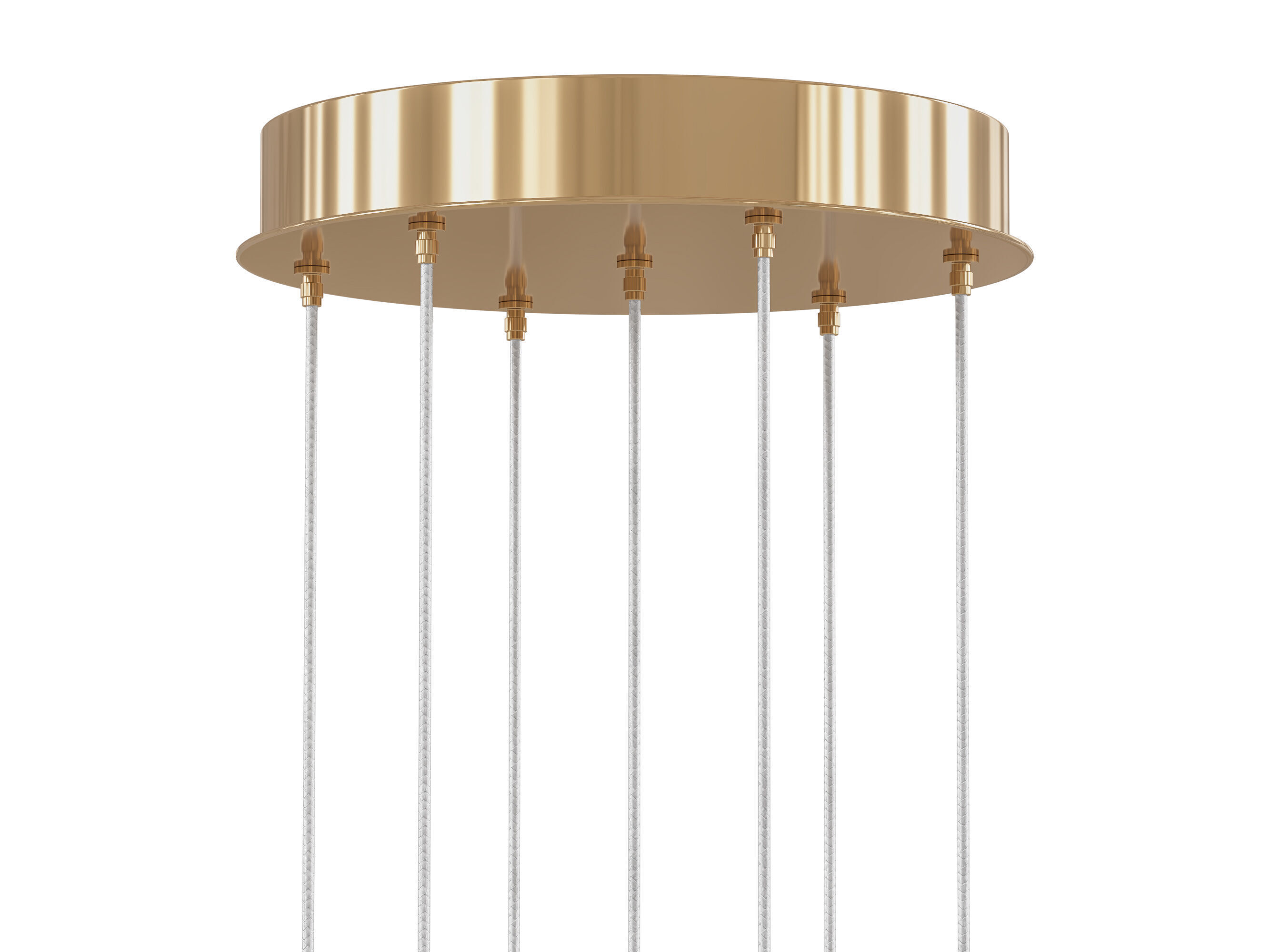 Arica Round Chandelier 7 Light 3D model_4