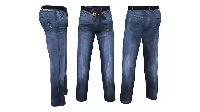 Pants With Open Belt