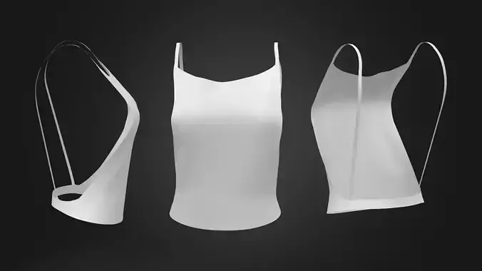 Sides Open Simple Straps Top