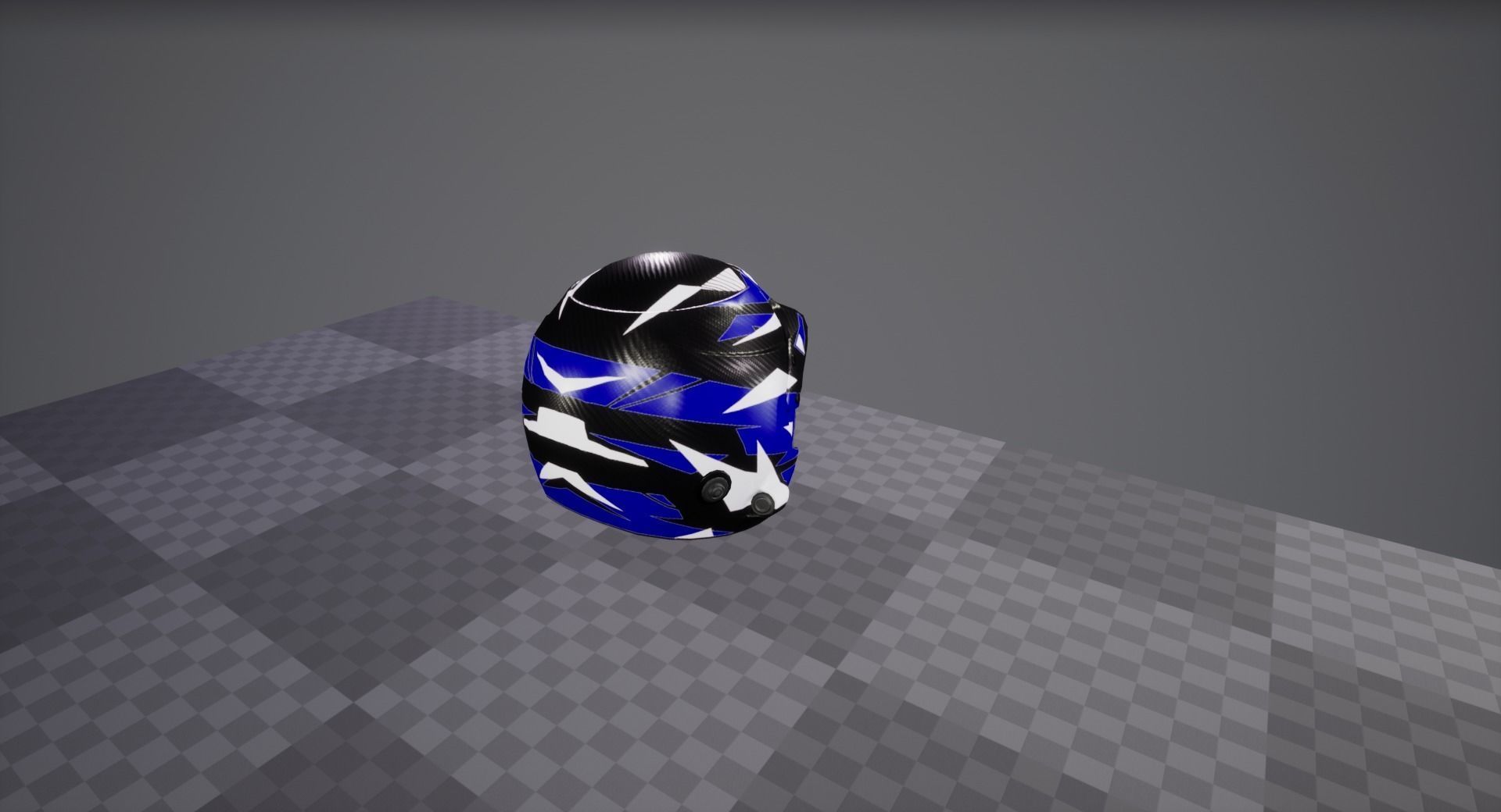 Rally helmet Low-poly 3D model_13