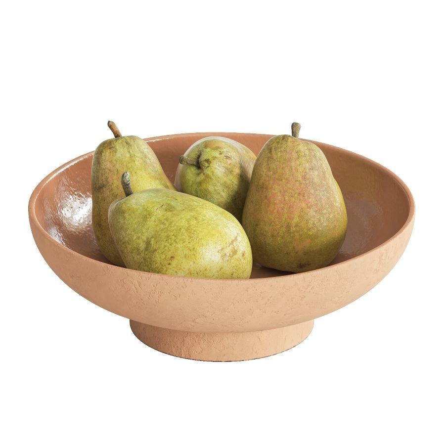 Pears in ceramic bowls 3D Model Collection_10