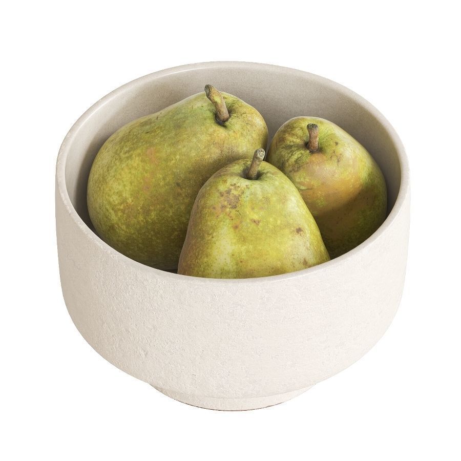 Pears in ceramic bowls 3D Model Collection_15