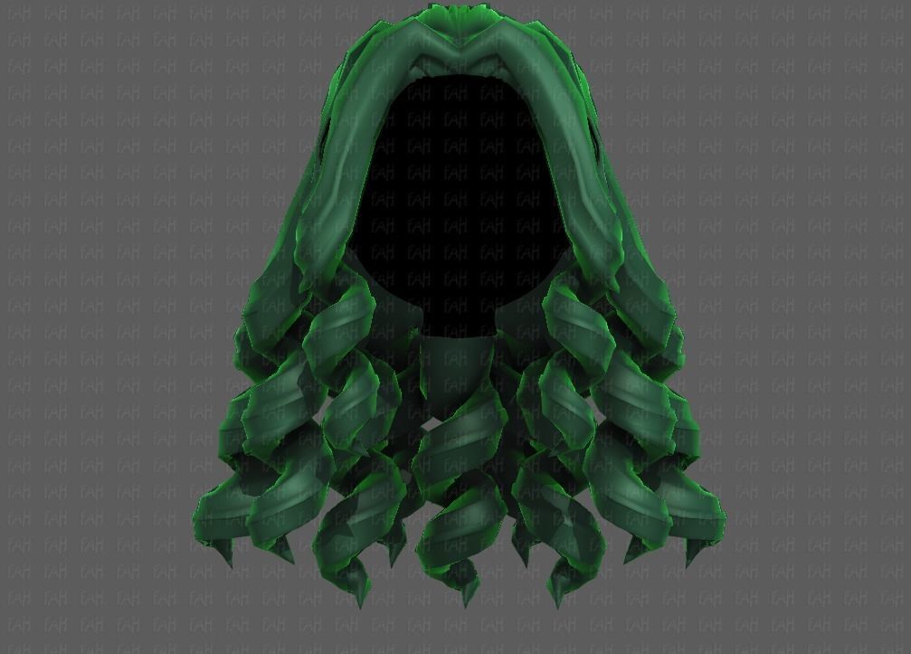 3D Hair style for girl V94 Low-poly 3D model_17