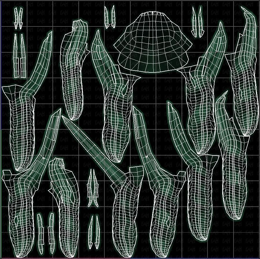 3D Hair style for girl V94 Low-poly 3D model_45