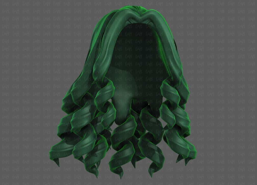 3D Hair style for girl V94 Low-poly 3D model_37