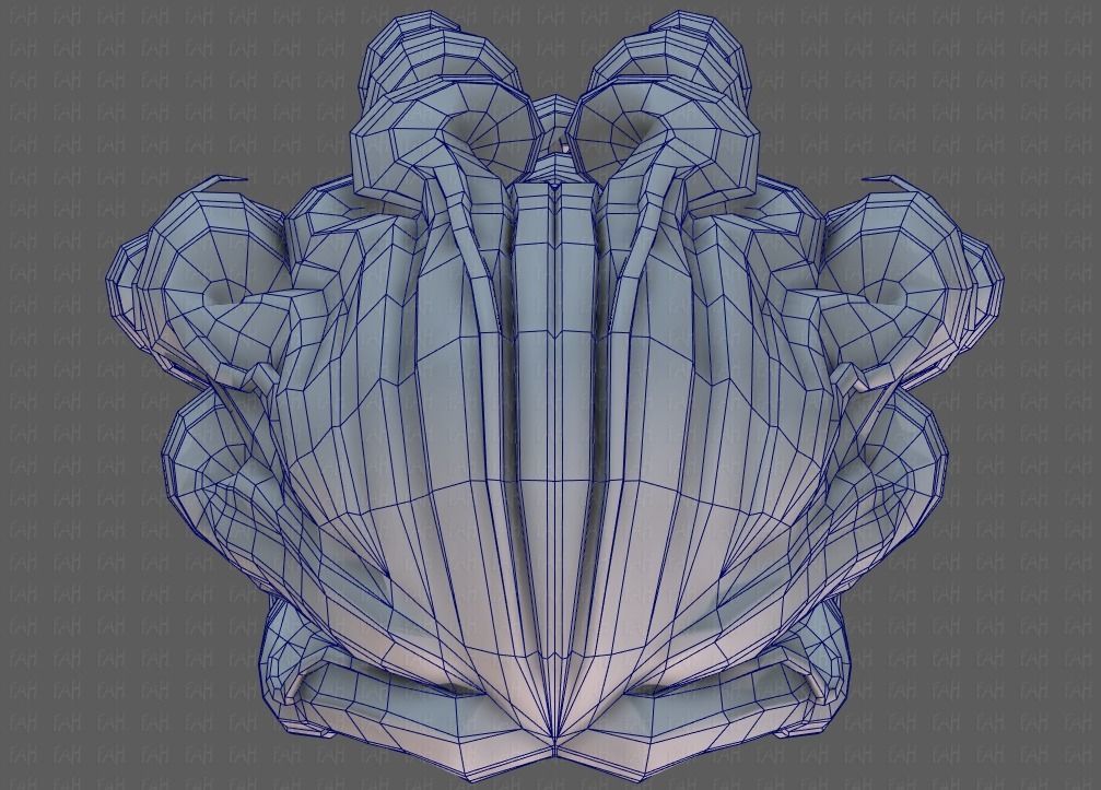 3D Hair style for girl V94 Low-poly 3D model_36