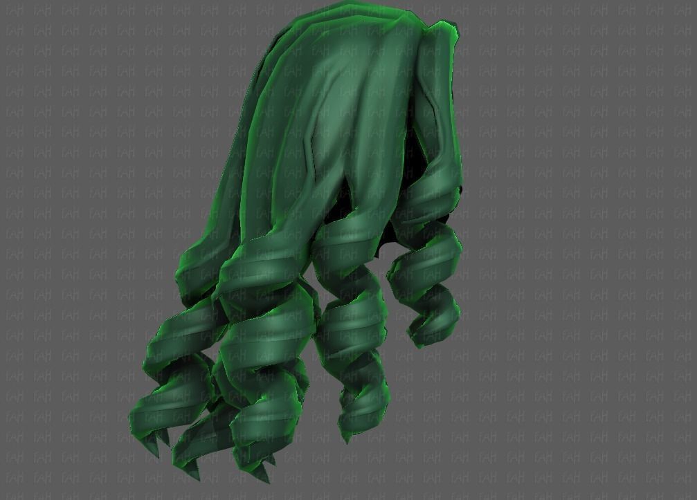 3D Hair style for girl V94 Low-poly 3D model_18