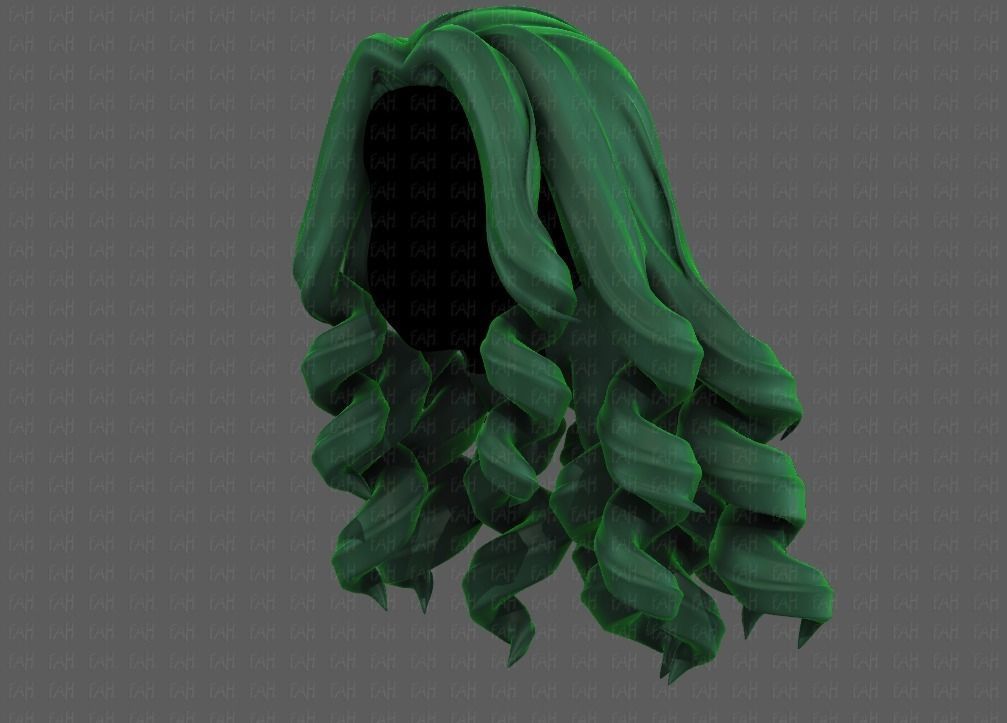 3D Hair style for girl V94 Low-poly 3D model_8