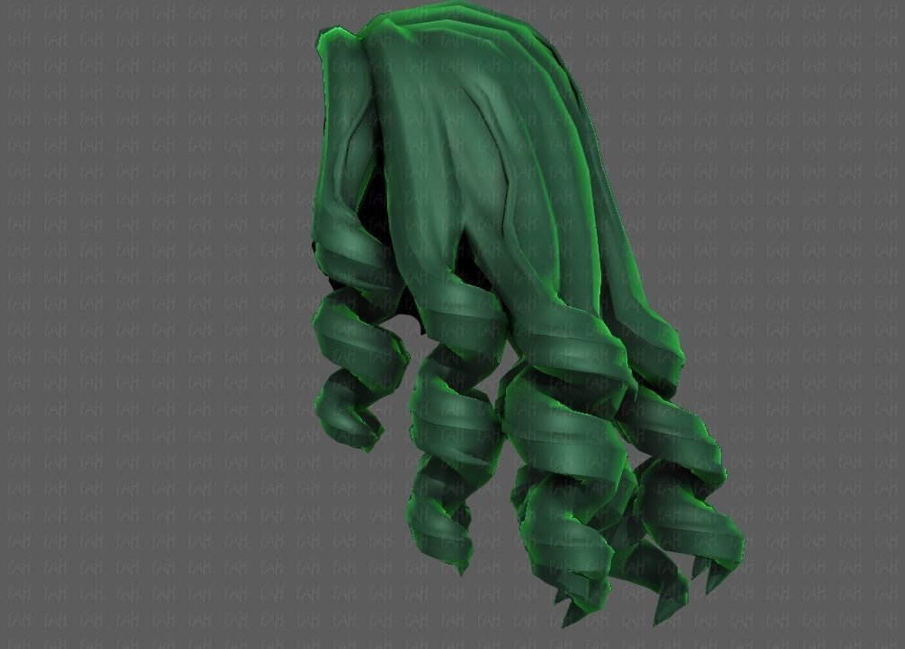 3D Hair style for girl V94 Low-poly 3D model_23