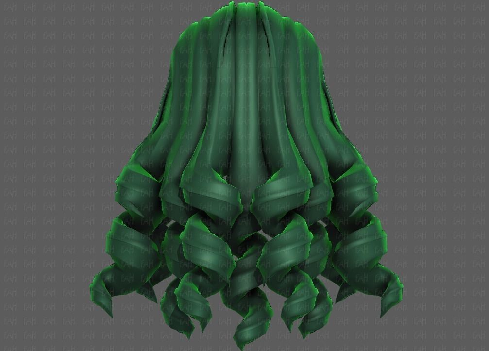 3D Hair style for girl V94 Low-poly 3D model_21