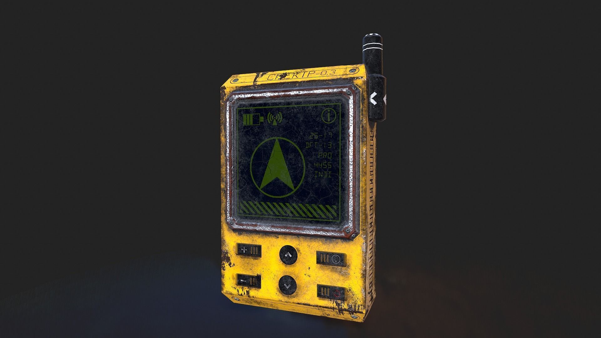Detectors old phone Low-poly 3D model_5