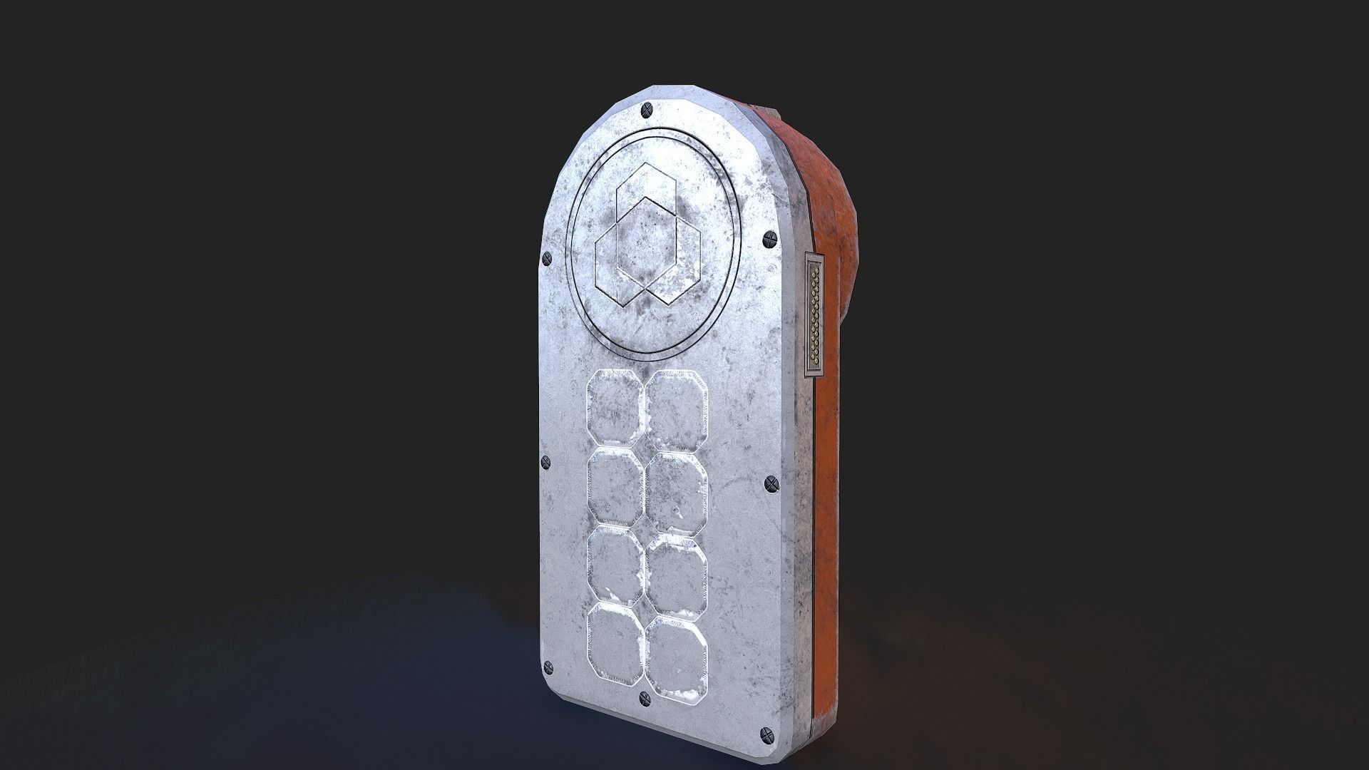 Detectors old phone Low-poly 3D model_10