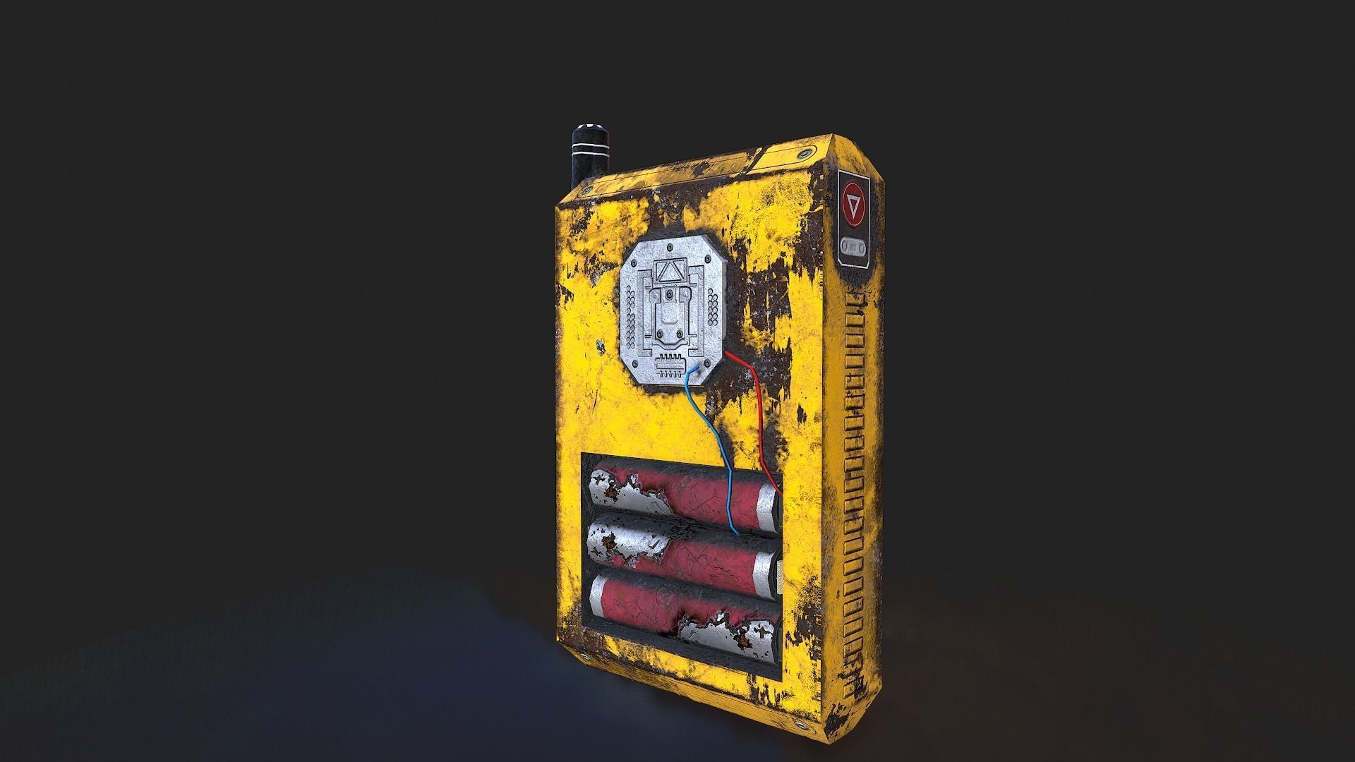 Detectors old phone Low-poly 3D model_6