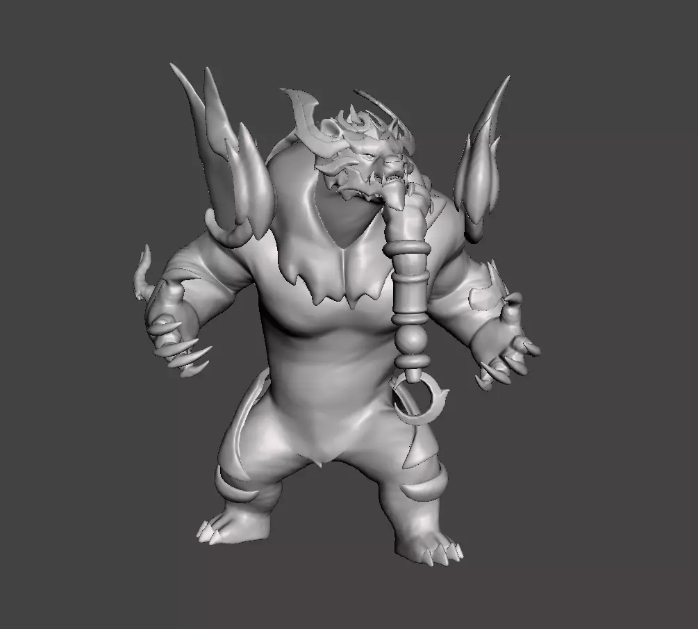 Prestige Duality Dragon Volibear 3D Model 3D print model_0
