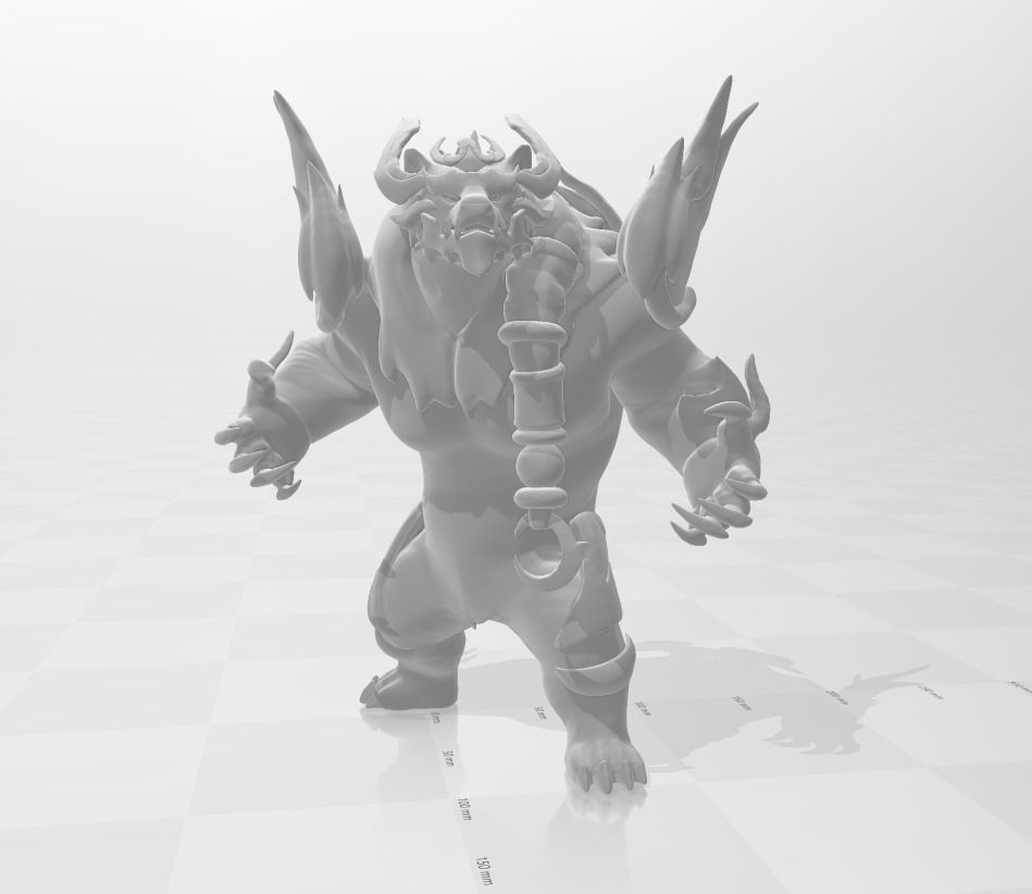 Prestige Duality Dragon Volibear 3D Model 3D print model_2