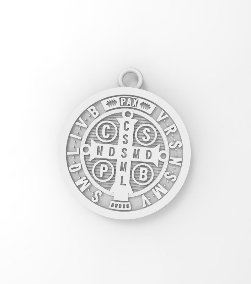 MEDALLA SAN BENITO 3D model_8
