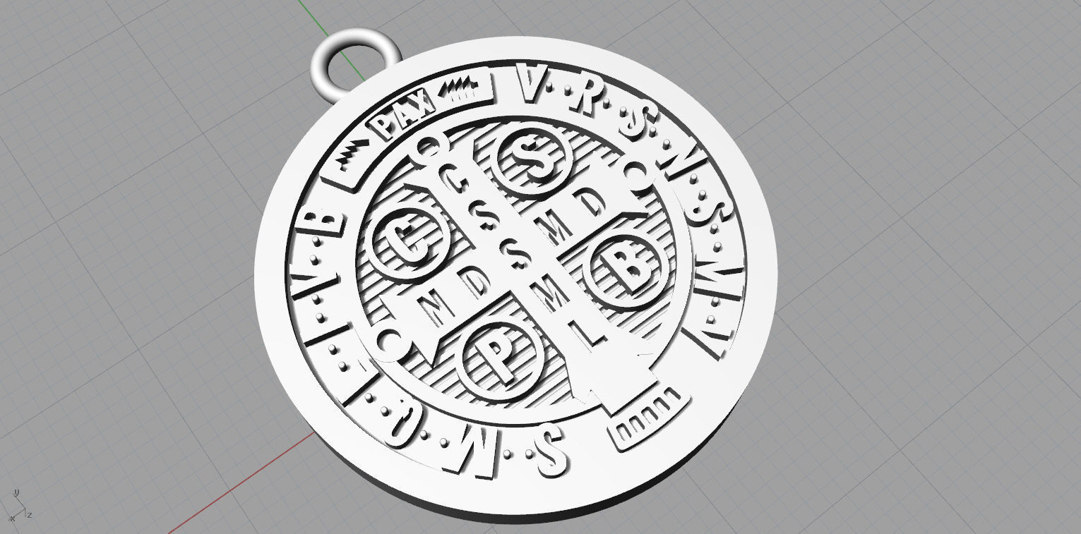 MEDALLA SAN BENITO 3D model_5