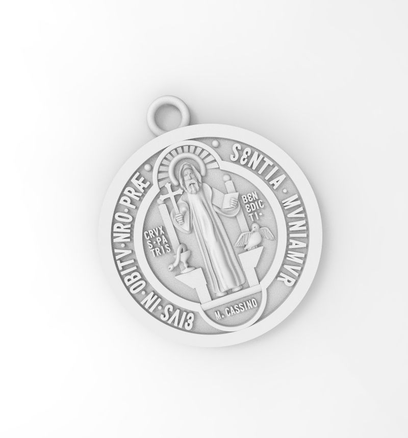 MEDALLA SAN BENITO 3D model_6