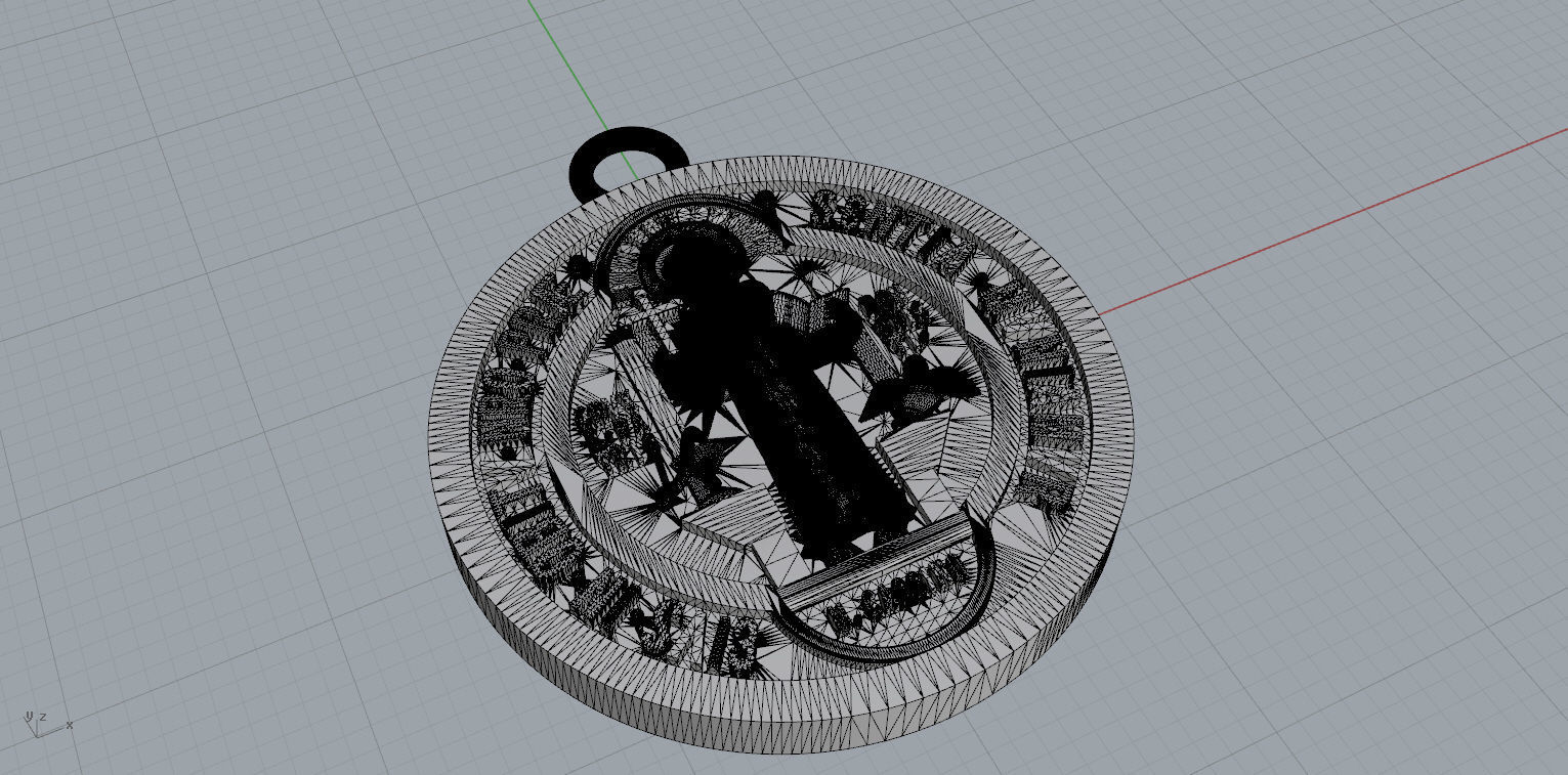 MEDALLA SAN BENITO 3D model_2