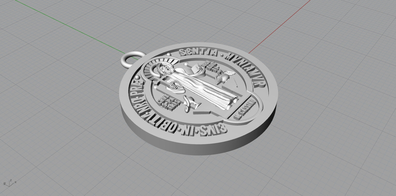 MEDALLA SAN BENITO 3D model_4