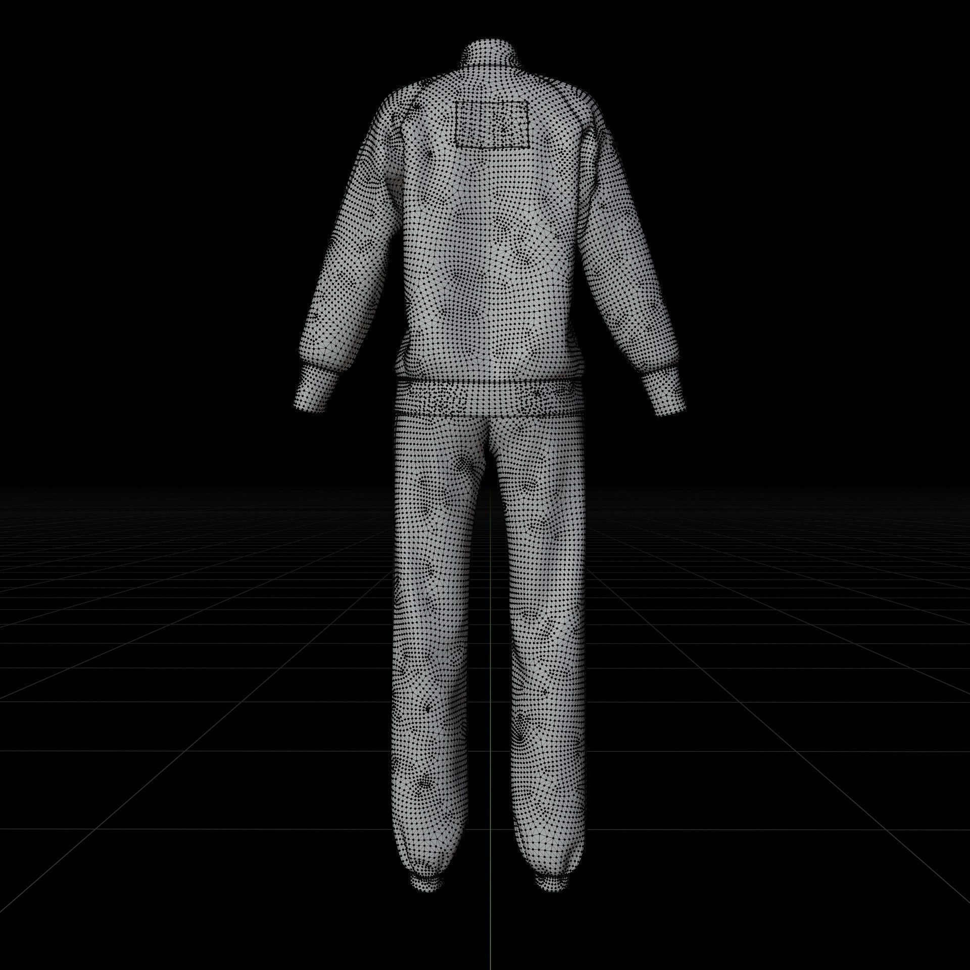 Squid Game Players Uniform - 067 Female Tracksuit Costume 3D model_40