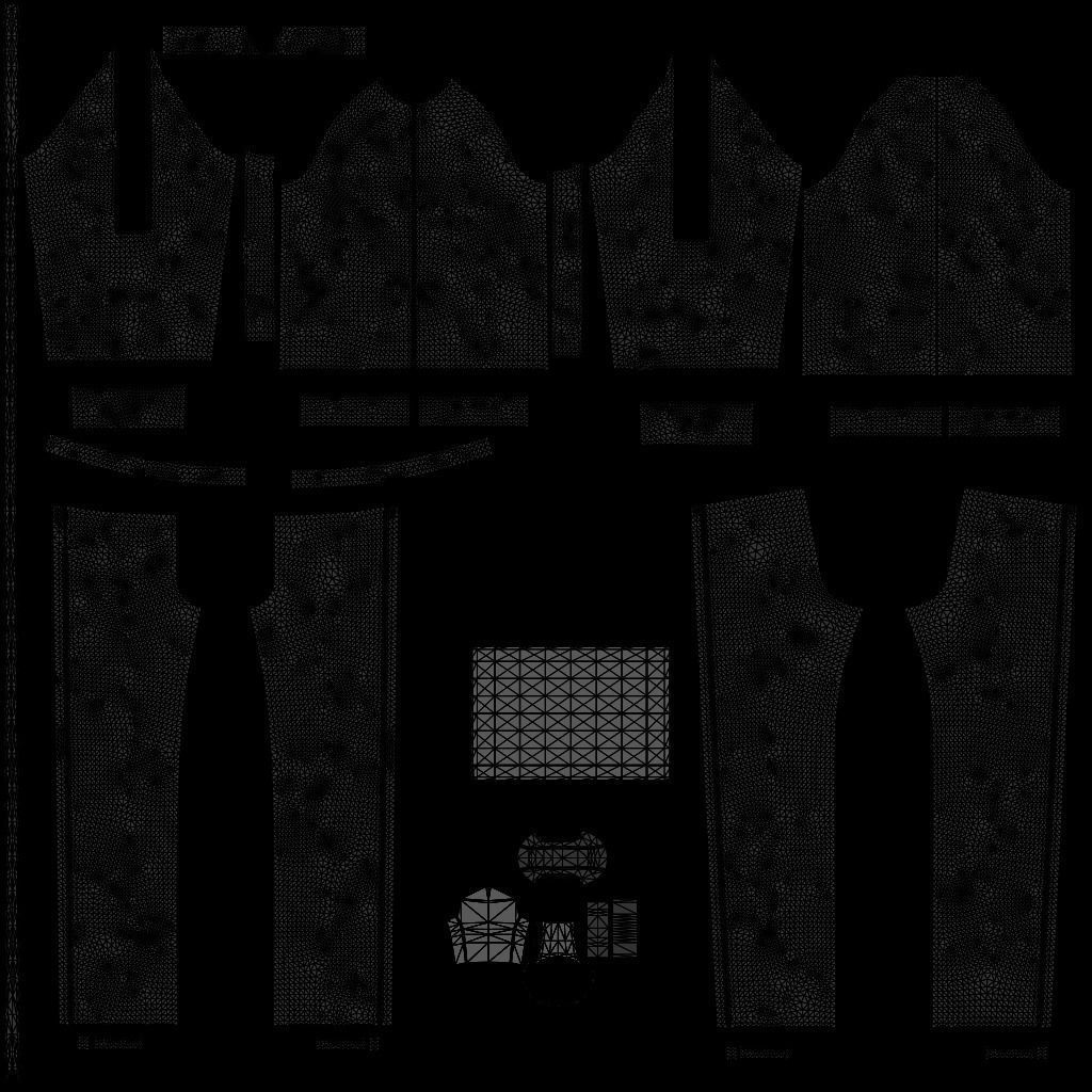 Squid Game Players Uniform - 067 Female Tracksuit Costume 3D model_16