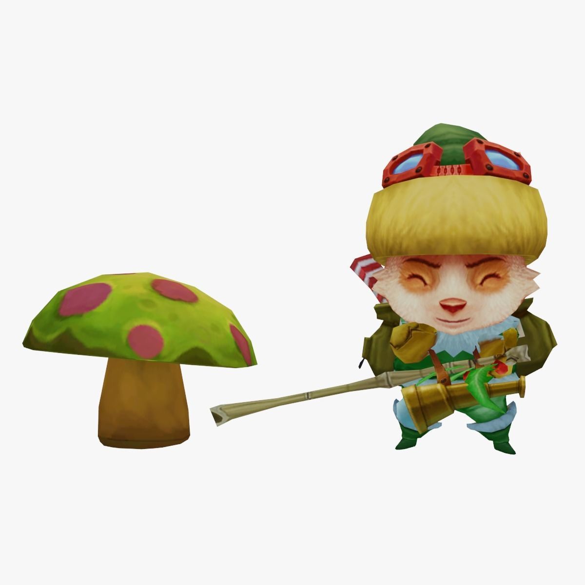 Hoppy Elf Teemo skin01  league of legends lol 3D model_1