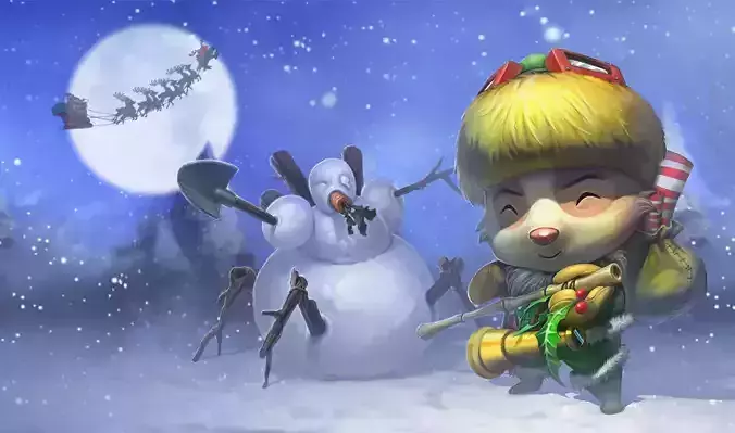 Hoppy Elf Teemo skin01  league of legends lol 3D model