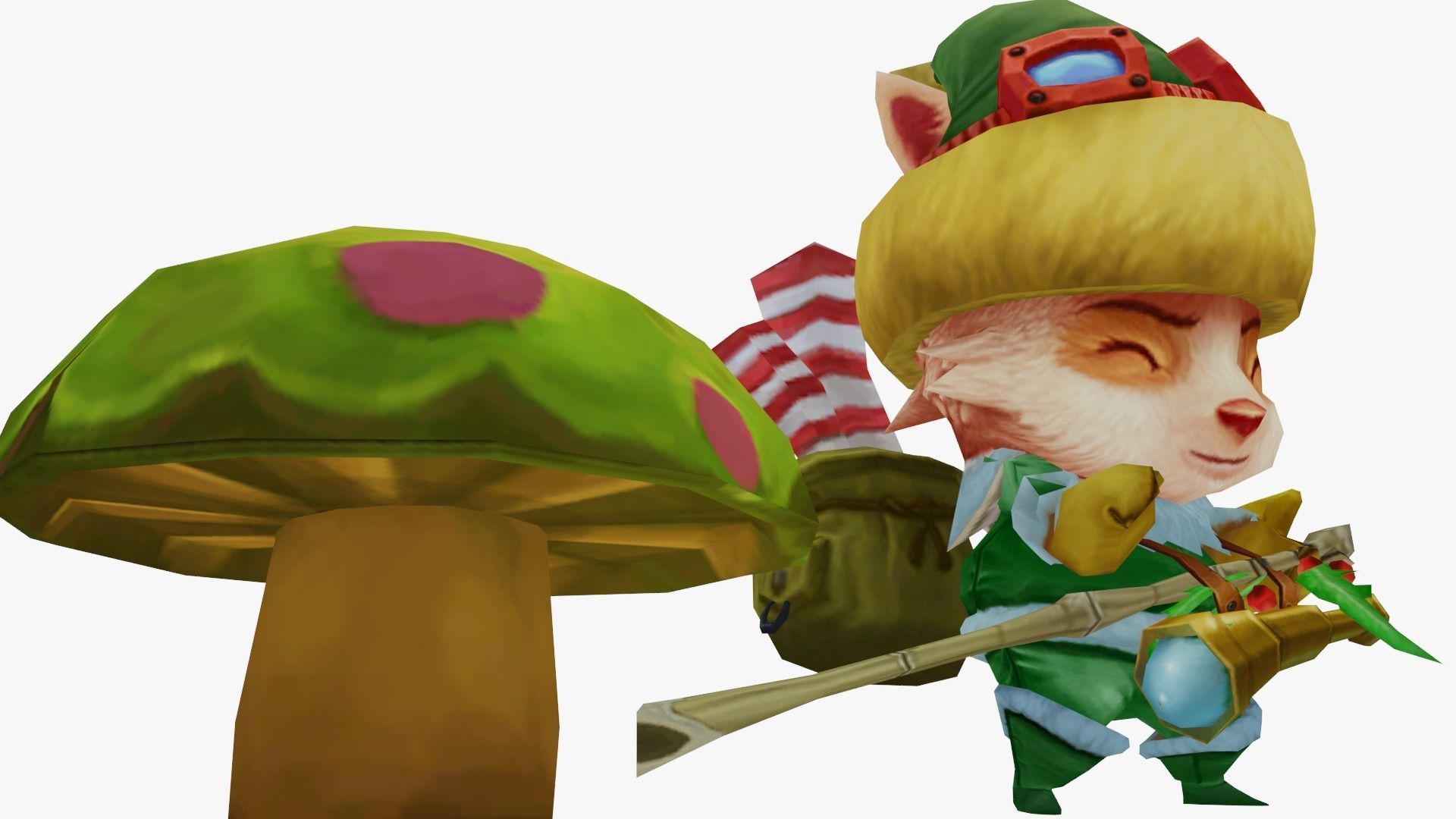 Hoppy Elf Teemo skin01  league of legends lol 3D model_5