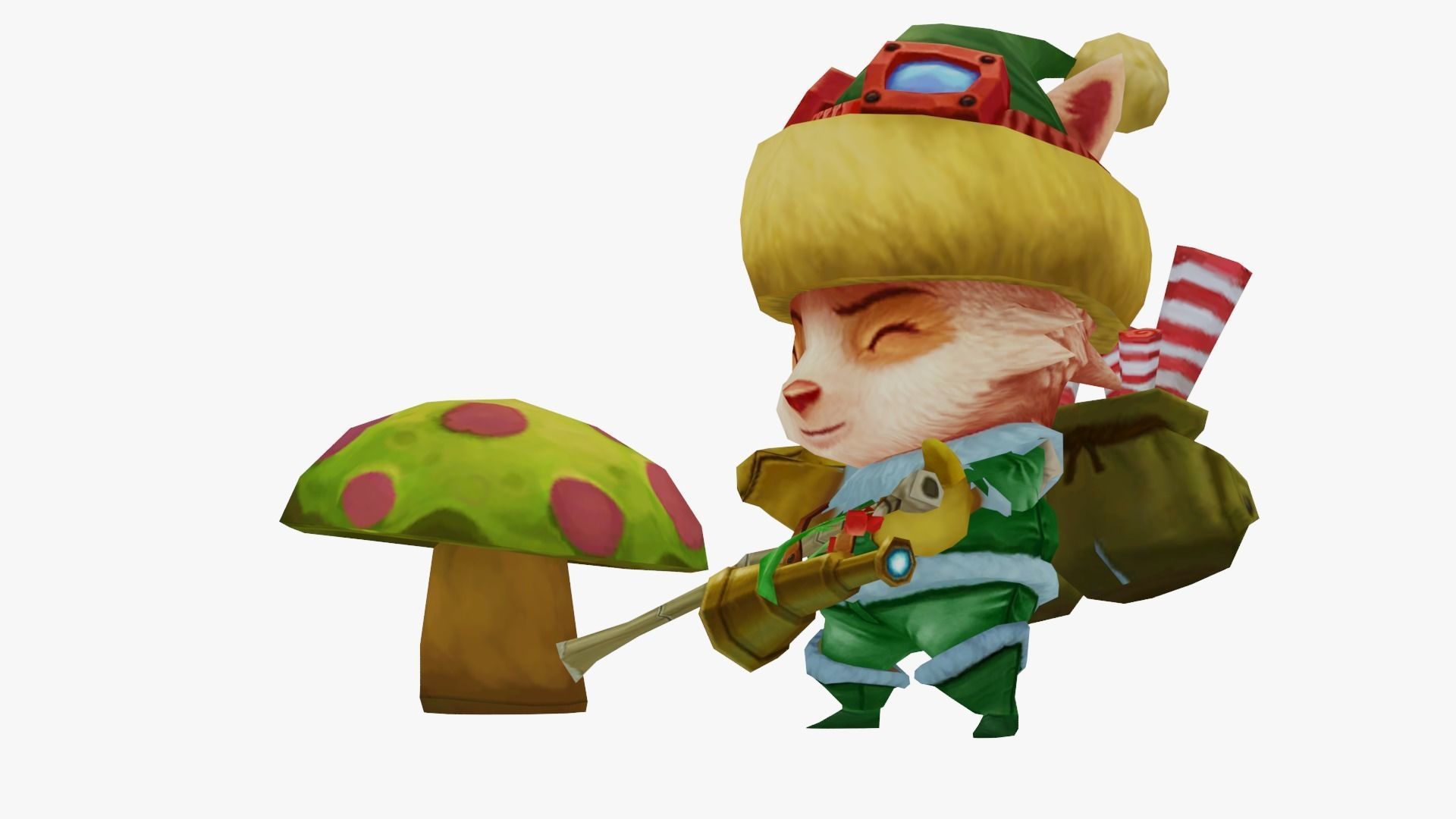 Hoppy Elf Teemo skin01  league of legends lol 3D model_4