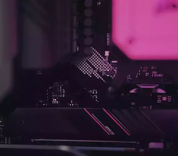 Asus B550 E gaming Low-poly 3D model