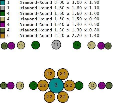 solitaire two rose gold ring set with diamonds 3D print model_20
