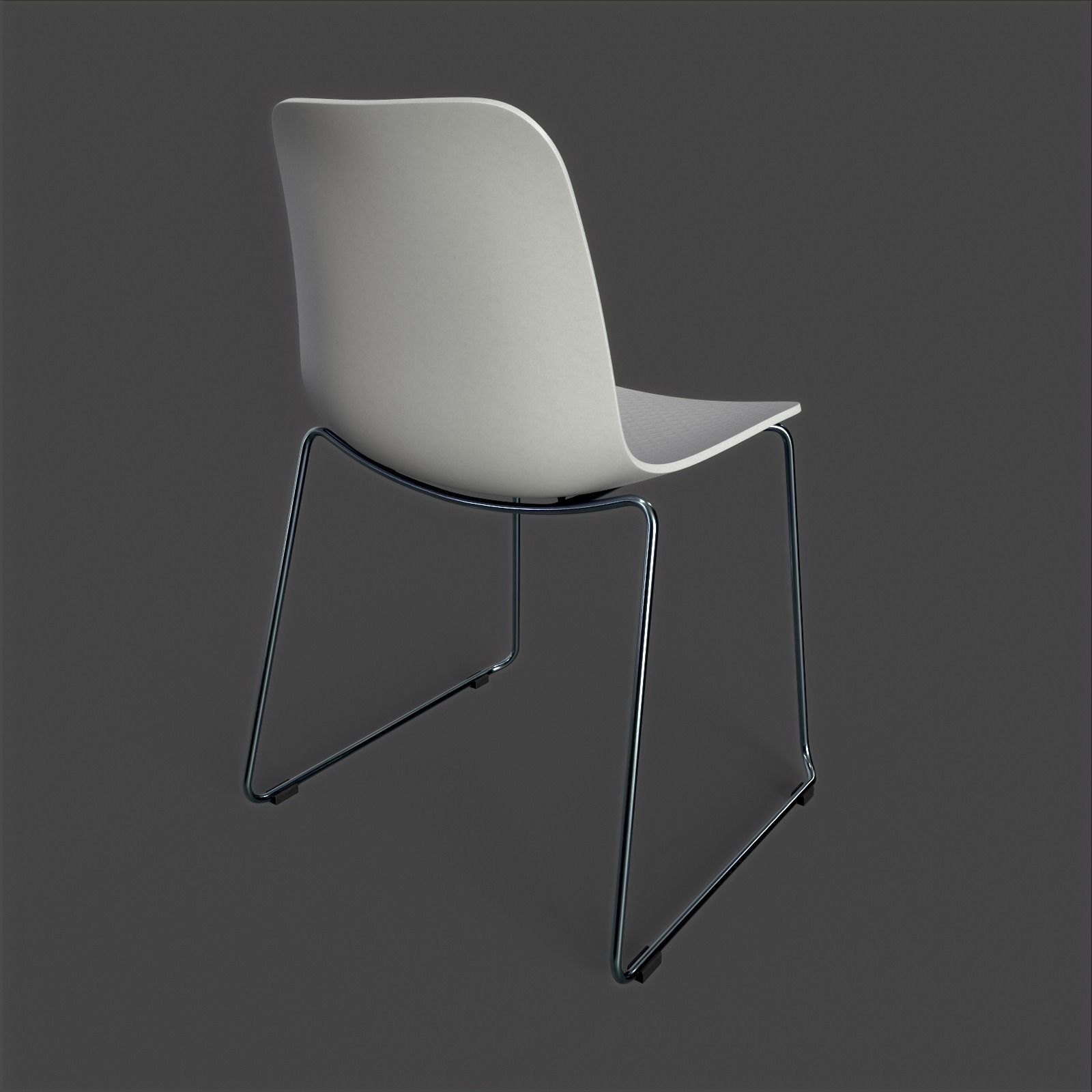 Modern Kitchen Chair 3D model_7