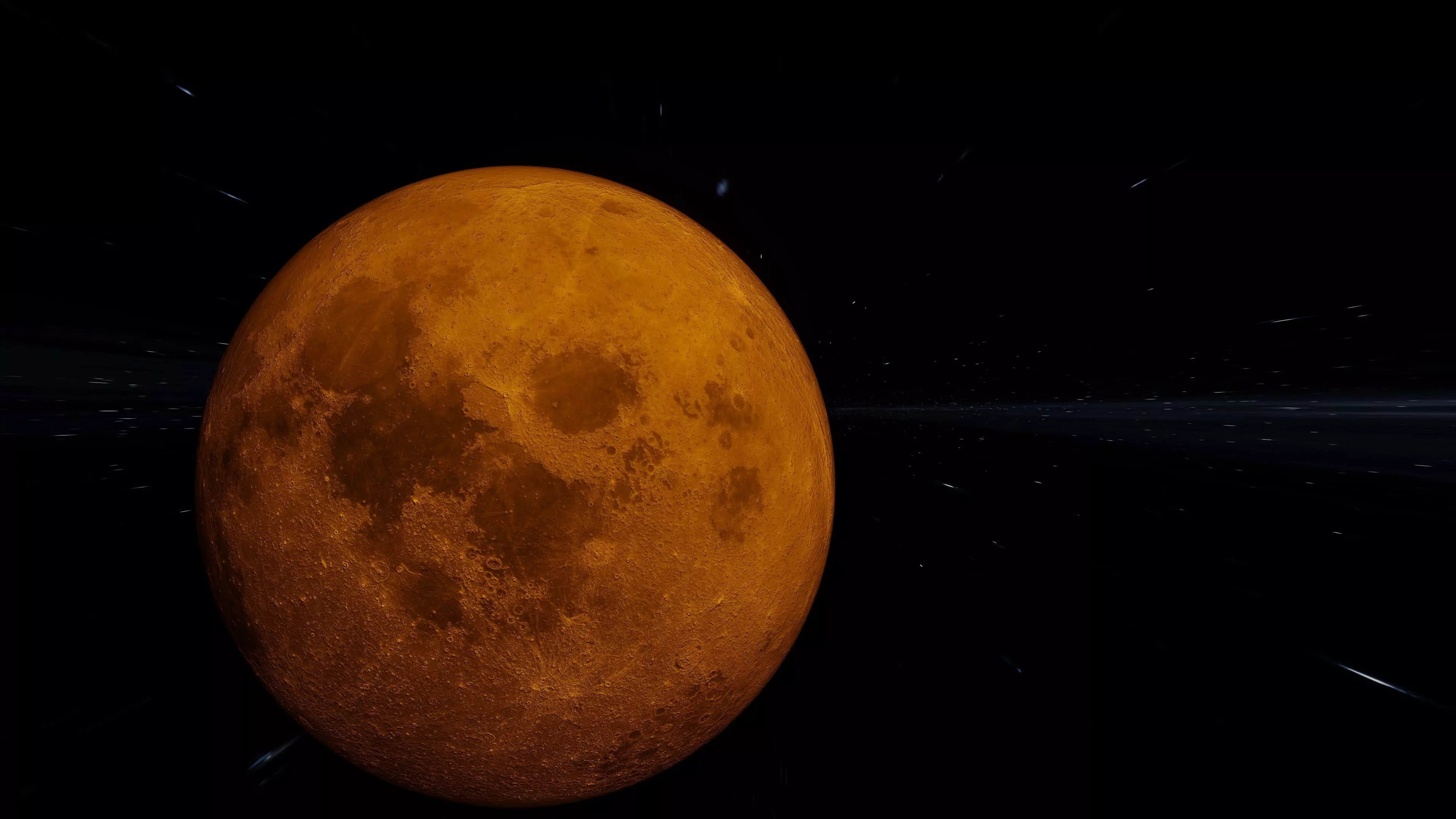 Animated moon 3D model_0