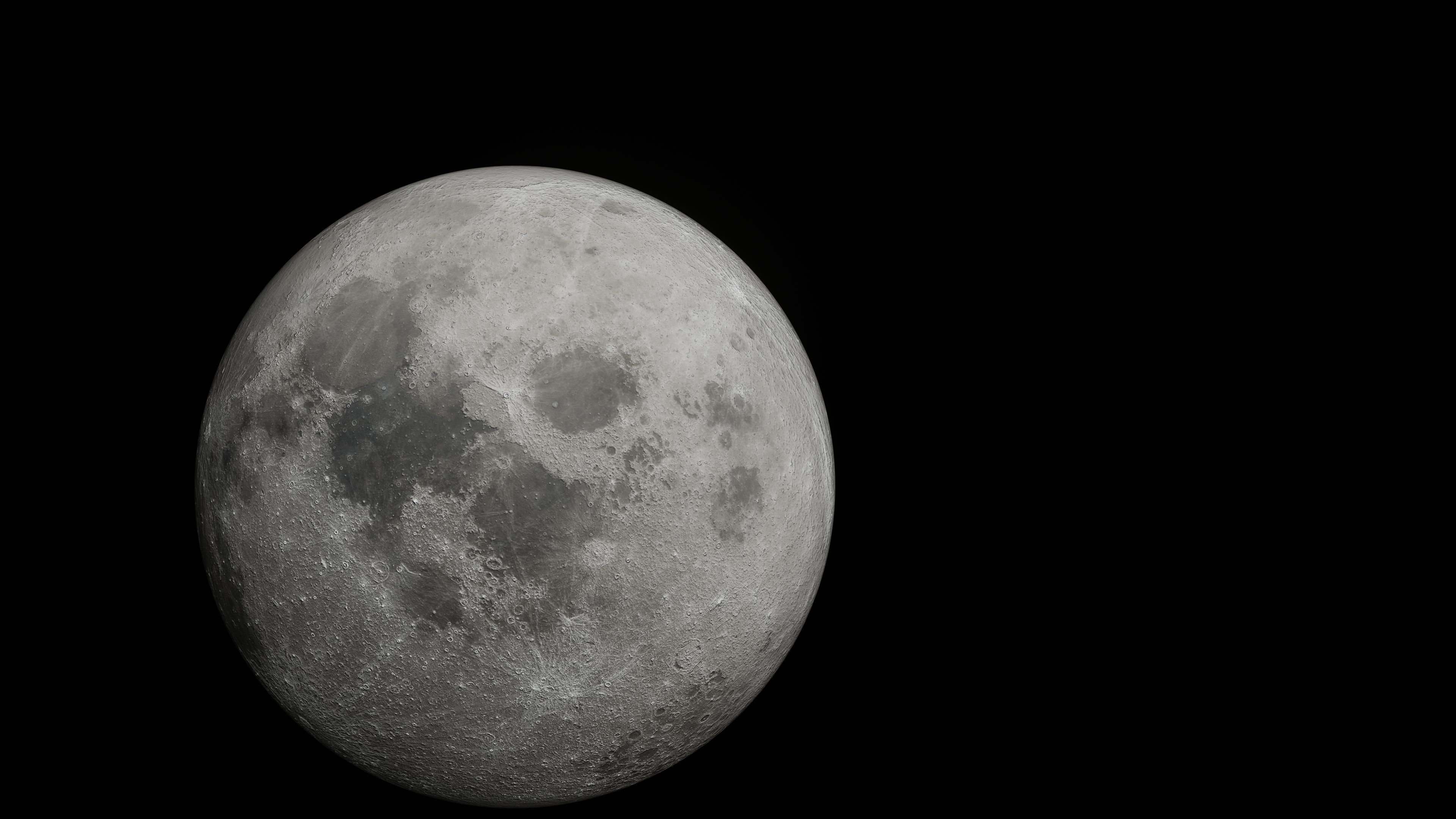 Animated moon 3D model_2