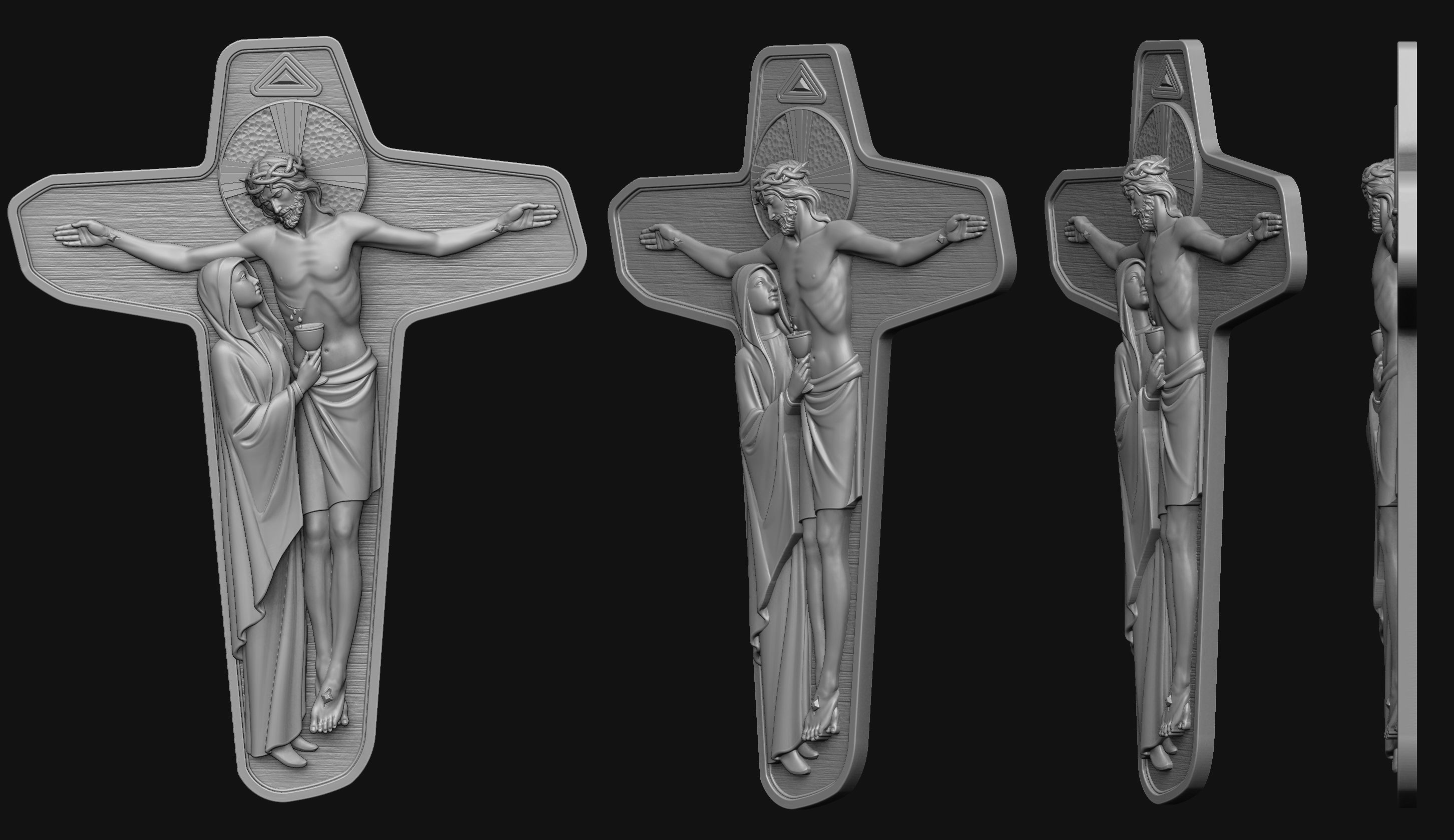 The Unity Cross of Schoenstatt Movement 3D print model_3