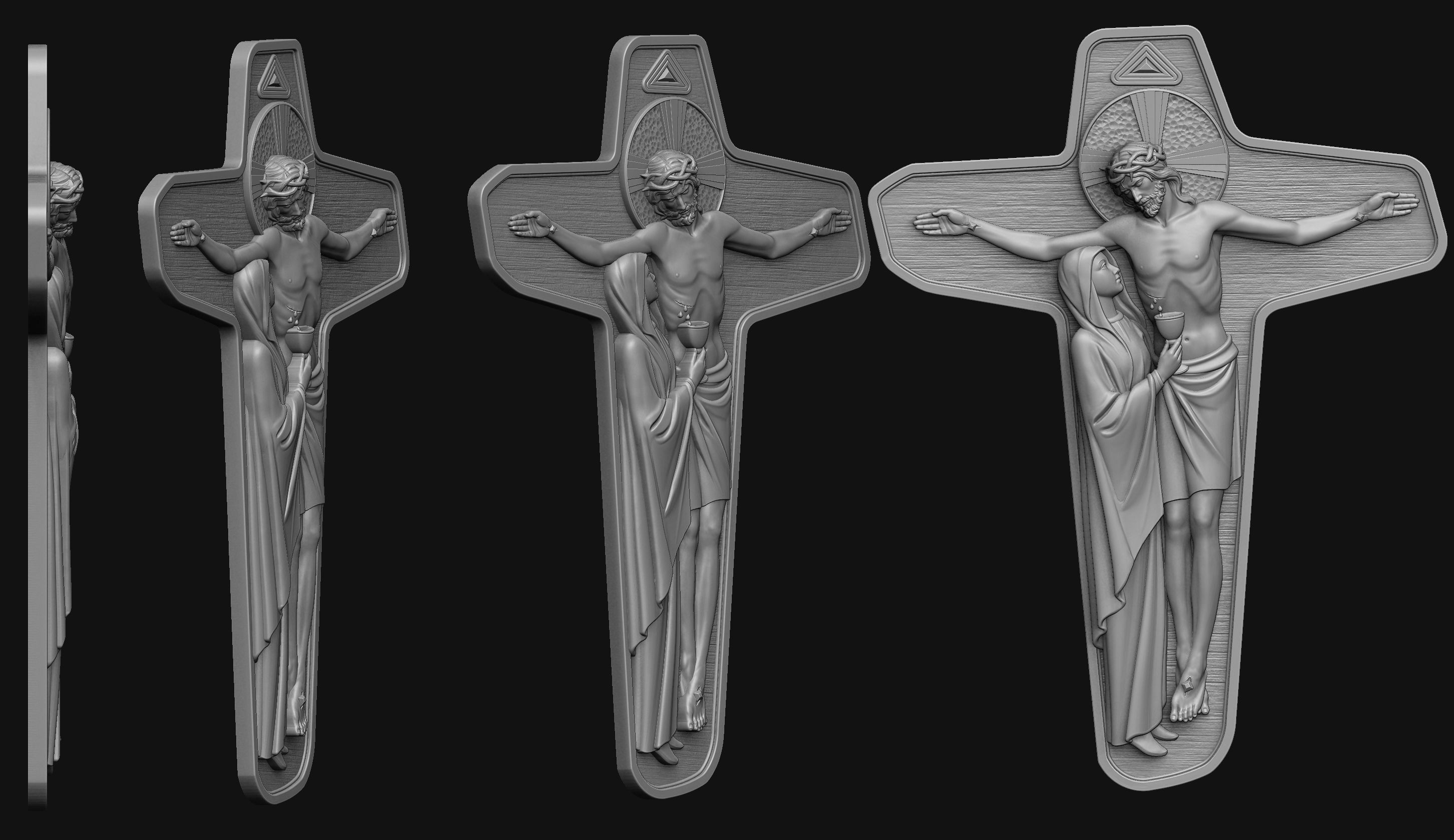 The Unity Cross of Schoenstatt Movement 3D print model_1
