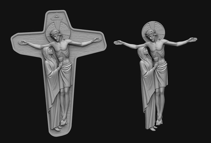 The Unity Cross of Schoenstatt Movement 3D print model