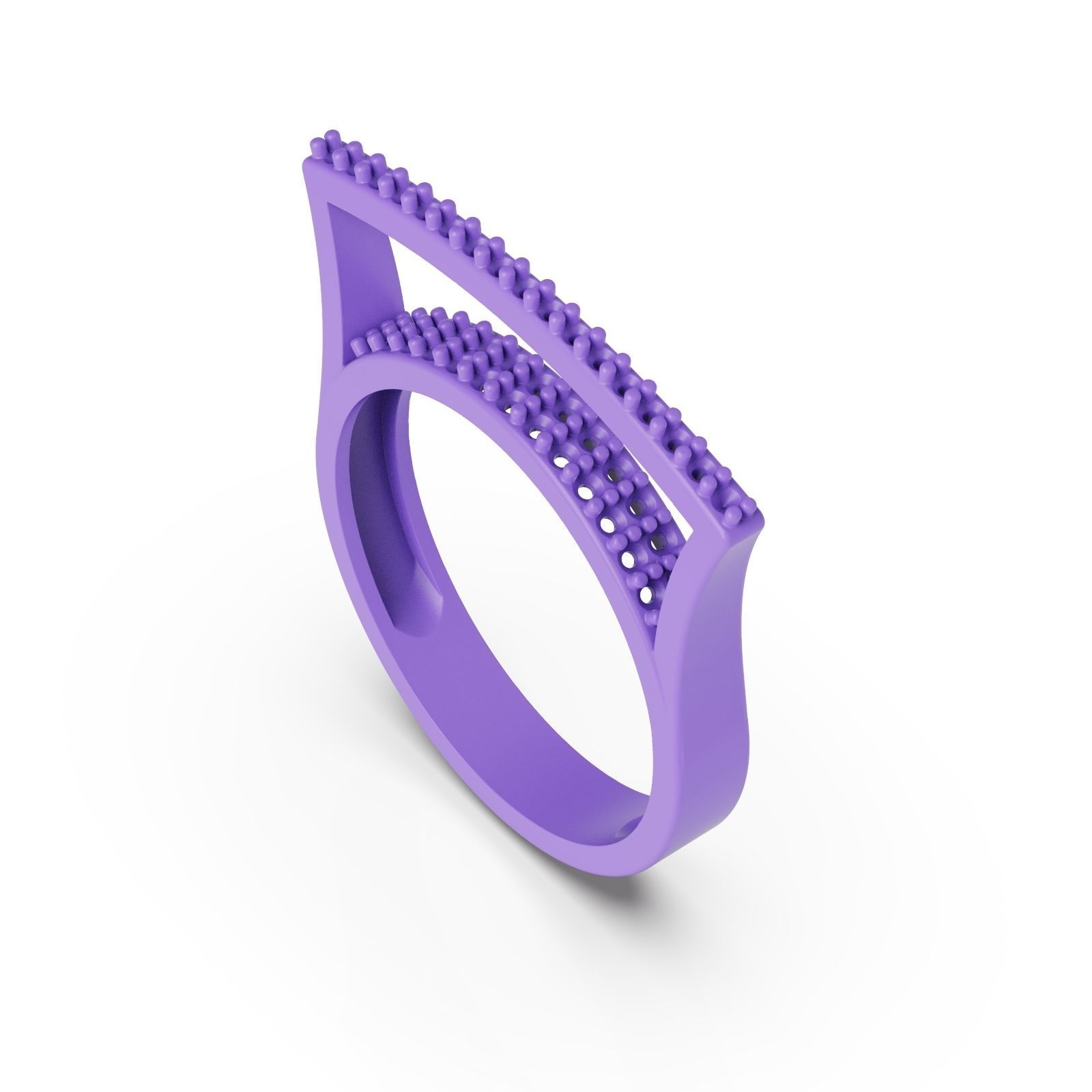 Diamond ring Bridge 3D print model_1