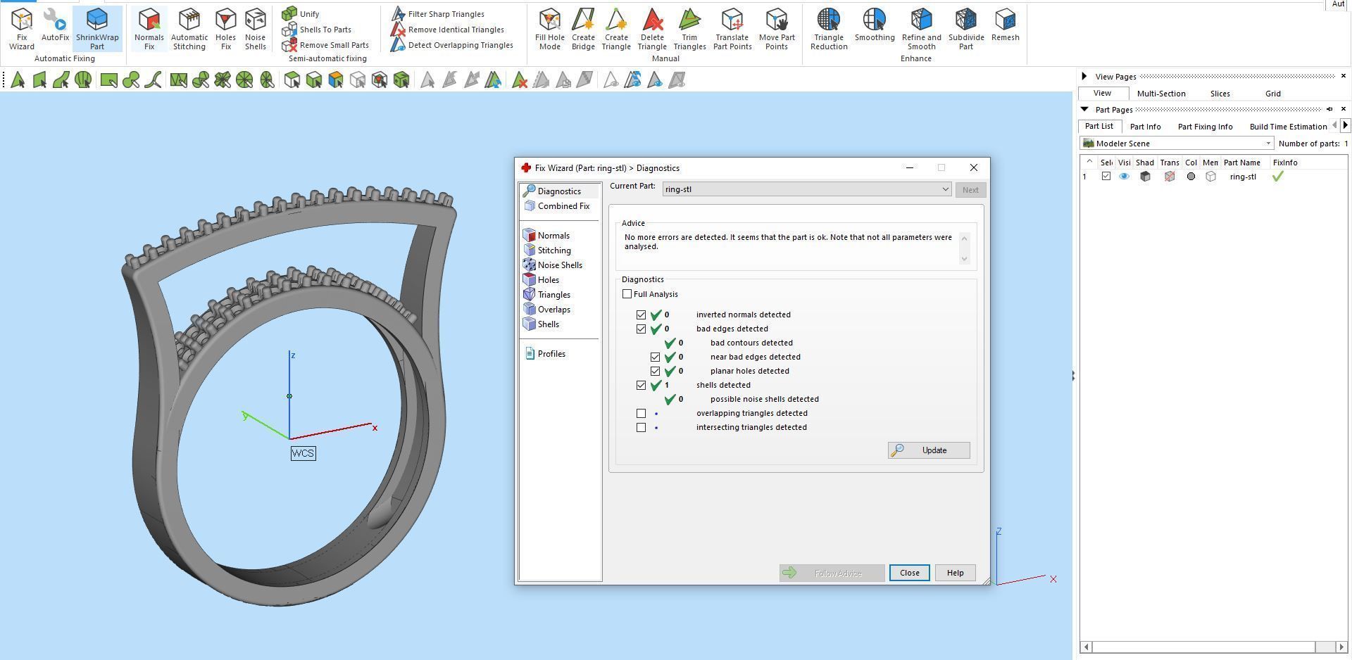 Diamond ring Bridge 3D print model_14