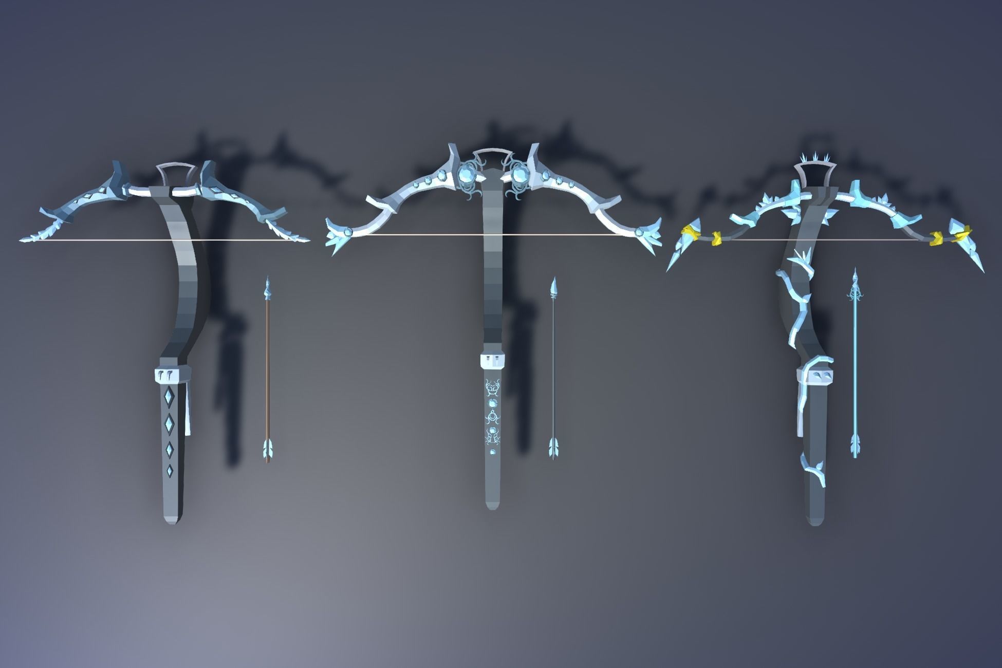 900 Low Poly Fantasy RPG Weapons - Ultimate 3D Pack Low-poly 3D model_60