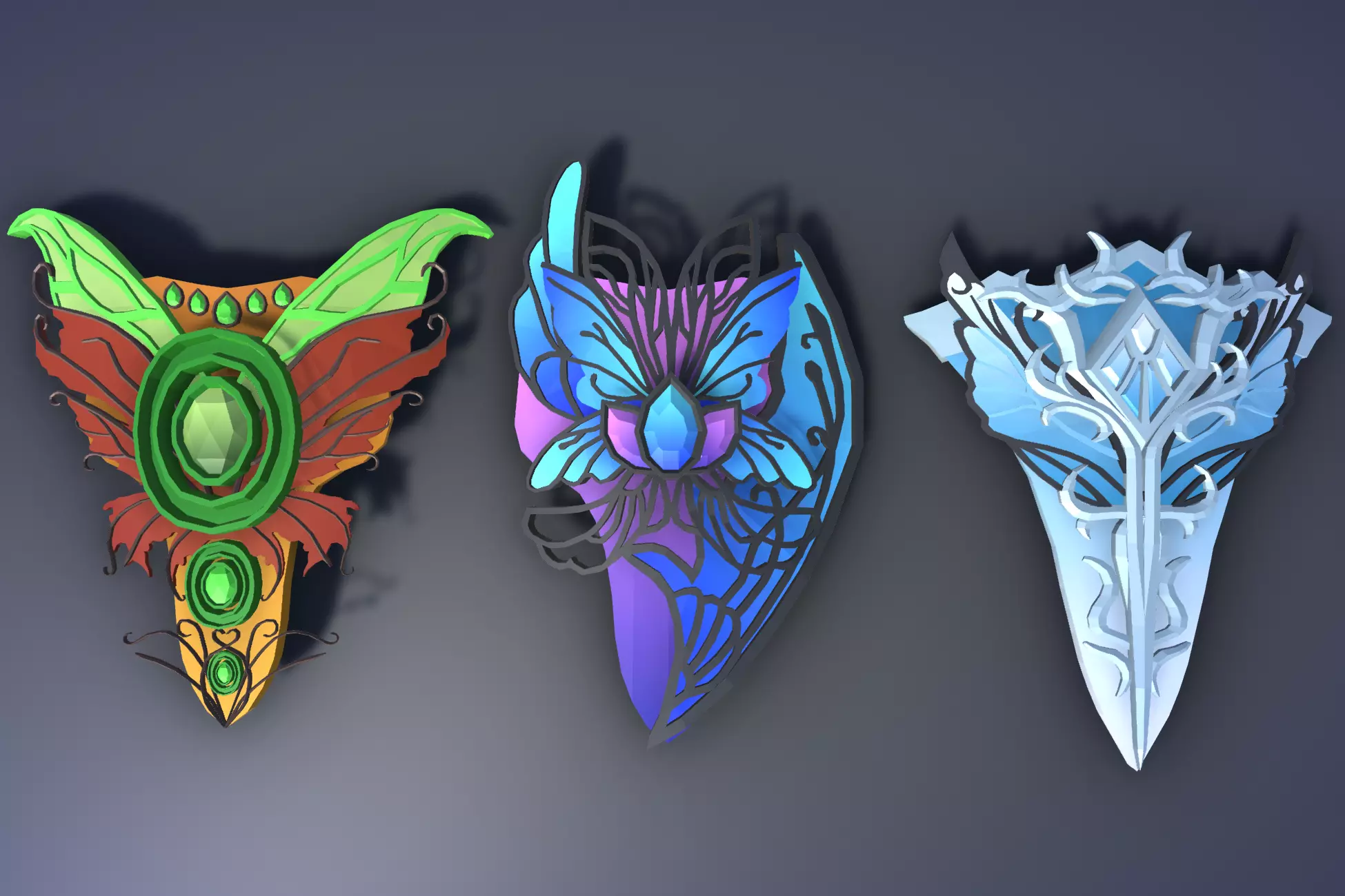 900 Low Poly Fantasy RPG Weapons - Ultimate 3D Pack Low-poly 3D model_141