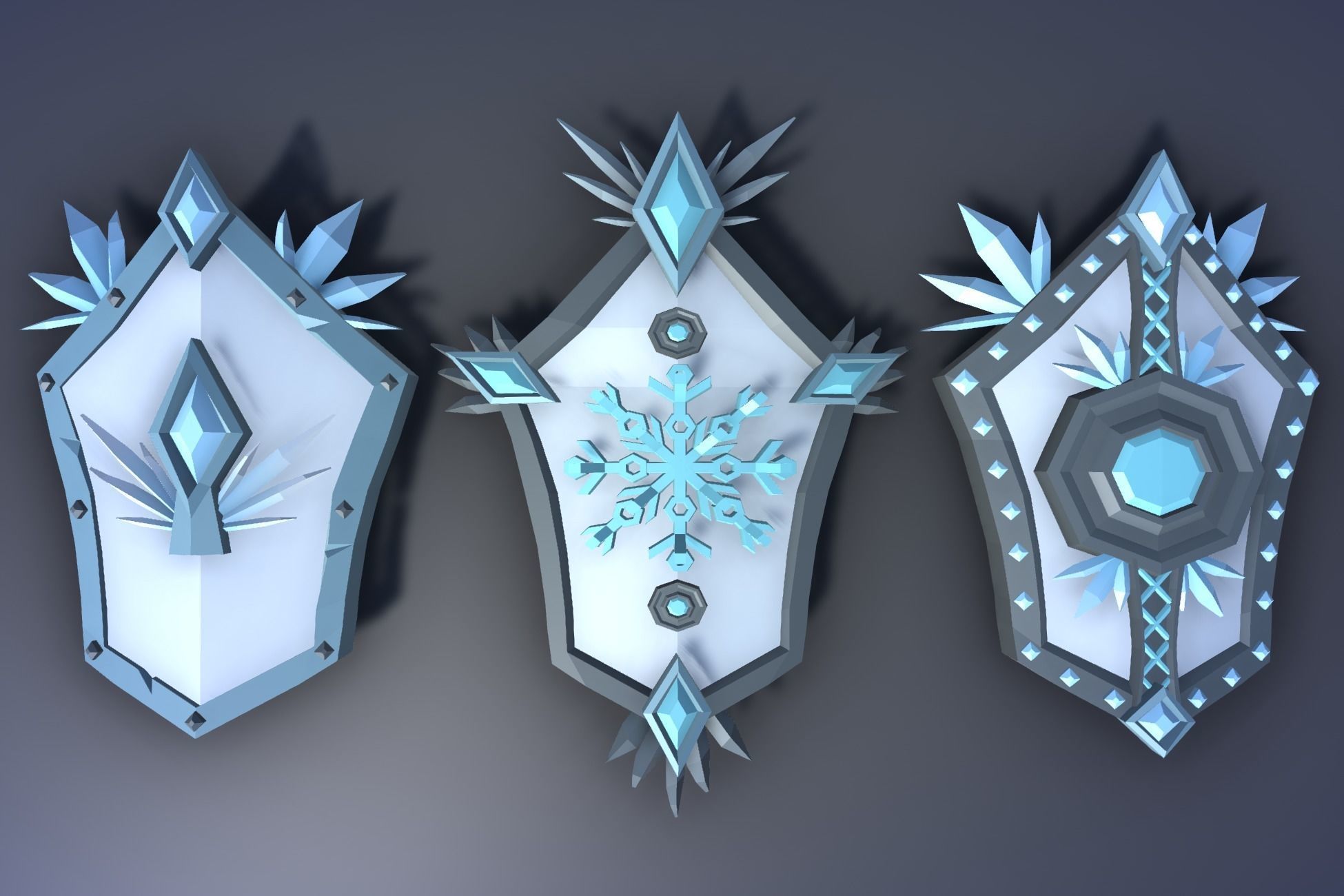 900 Low Poly Fantasy RPG Weapons - Ultimate 3D Pack Low-poly 3D model_52